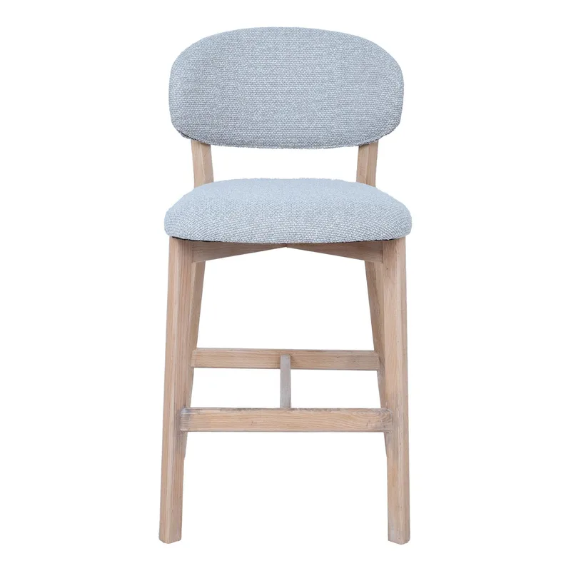 Barstol HOME4YOU Bless 180x40xh76 cm, eik - lysegrå - Husholdning - Bar & vin - Barmøbler