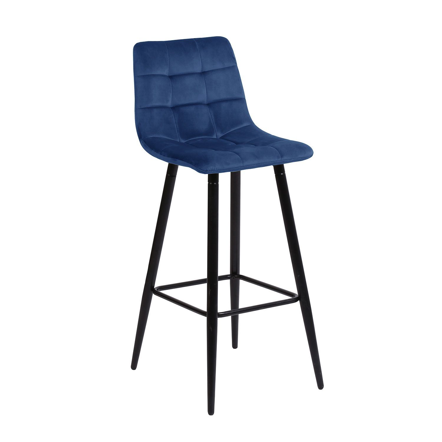 Barstol HOME4YOU Chilli 100x40xh115 cm, svart - mørk blå