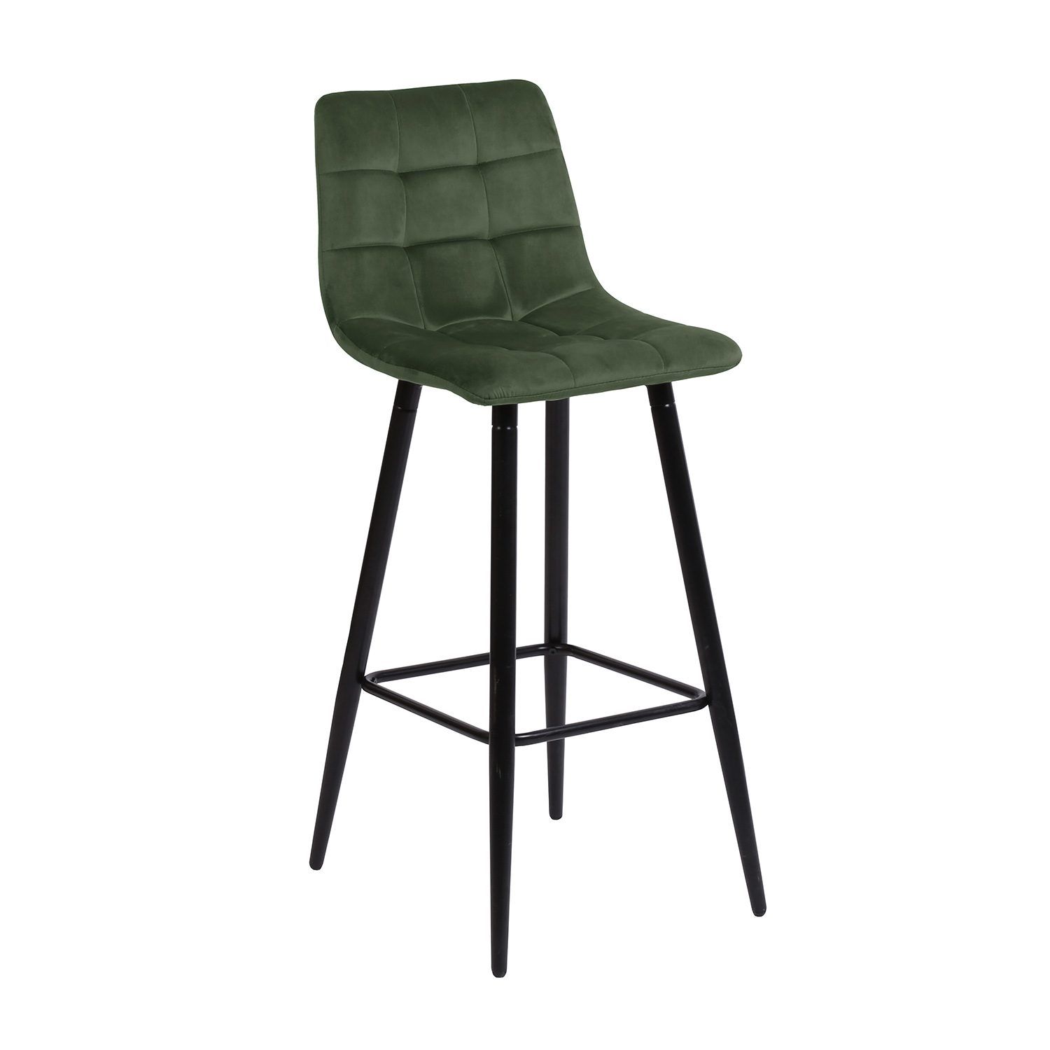 Barstol HOME4YOU Chilli 150x40xh80 cm, svart - skoggrønn