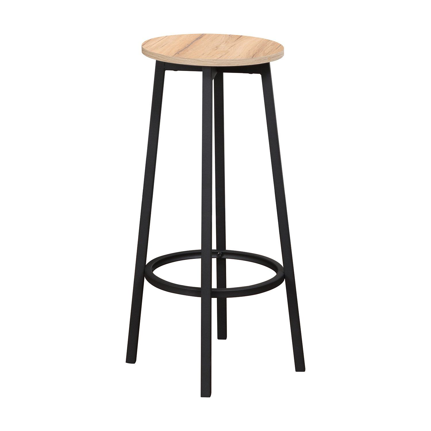 Barstol HOME4YOU Hannes 38x38x70 cm rustikk melamin - brun