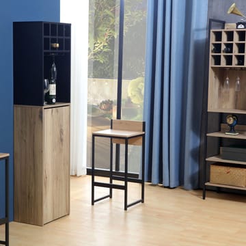 Barstol HOME4YOU Hannes 38x38x80 cm rustikk melamin - rustikk - Husholdning - Bar & vin - Barmøbler