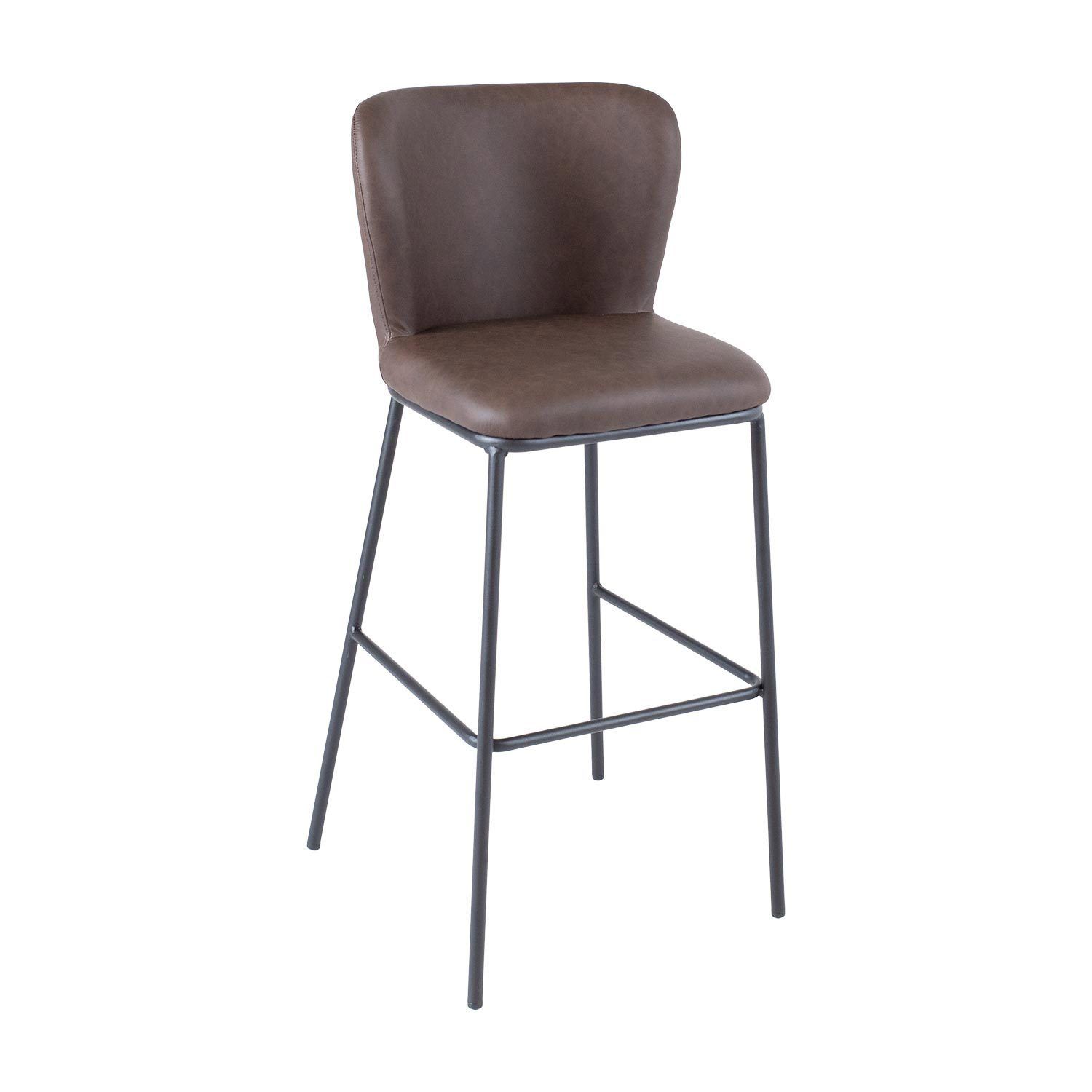 Barstol HOME4YOU Savoy 110x40xh74 cm, melamin med eikebark - brun