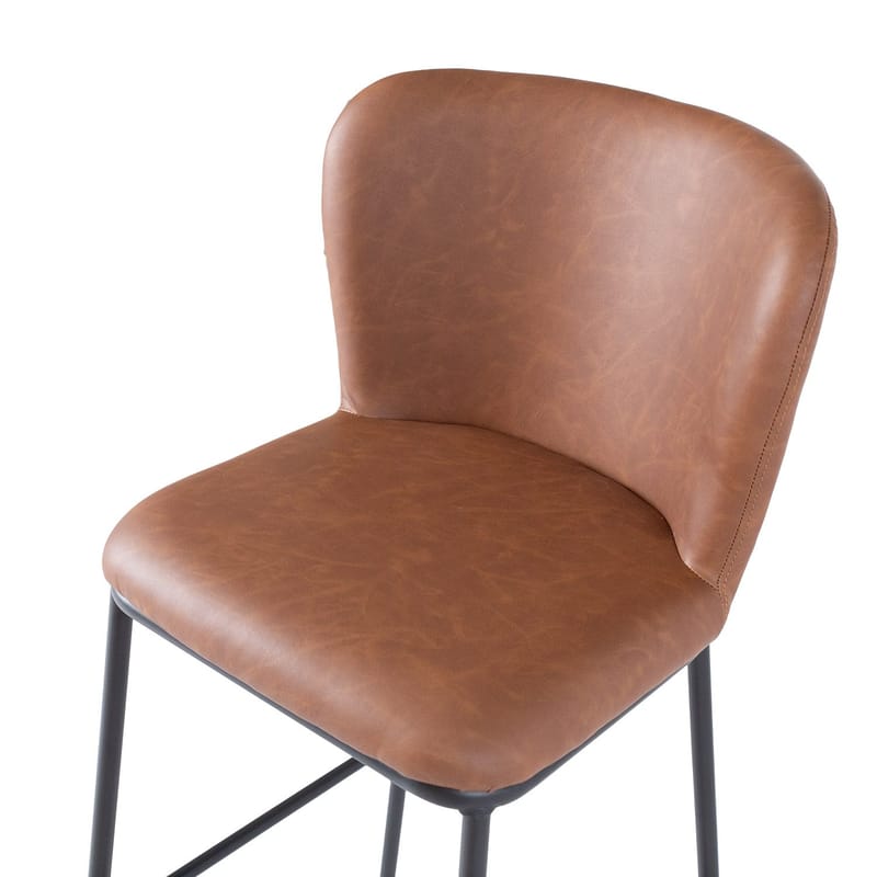 Barstol HOME4YOU Savoy 120x40xh75 cm, melamin med eikebark - lys brun - Husholdning - Bar & vin - Barmøbler