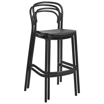 Barstol utendørs Porano - Svart - Husholdning - Bar & vin - Barmøbler