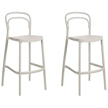 Barstol utendørs Porano - Beige - Husholdning - Bar & vin - Barmøbler
