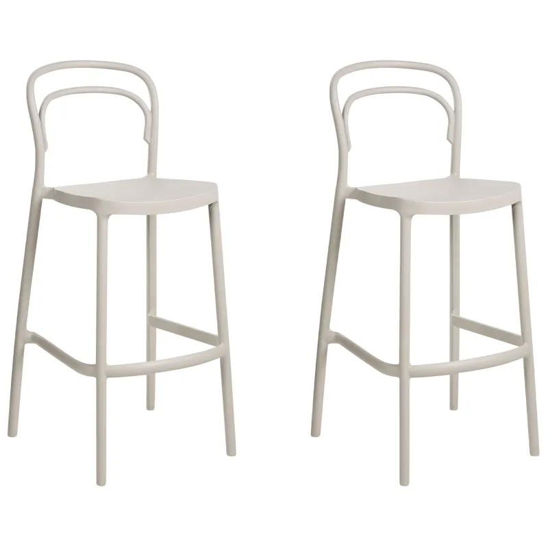 Barstol utendørs Porano, Beige