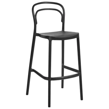 Barstol utendørs Porano - Svart - Husholdning - Bar & vin - Barmøbler