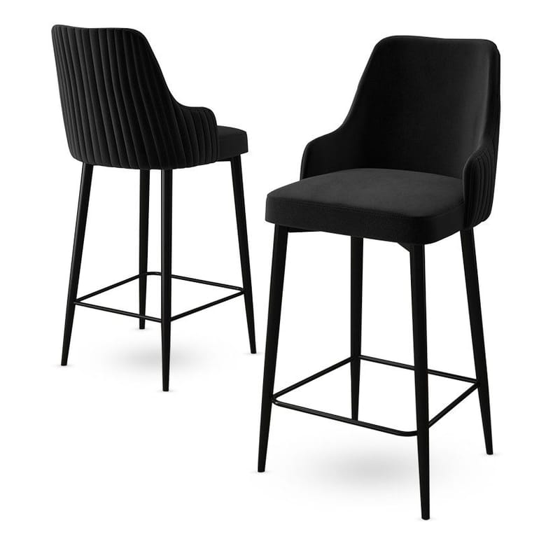 Barstolsett (6 deler) Hanah Home Enox Six svart - Husholdning - Bar & vin - Barmøbler