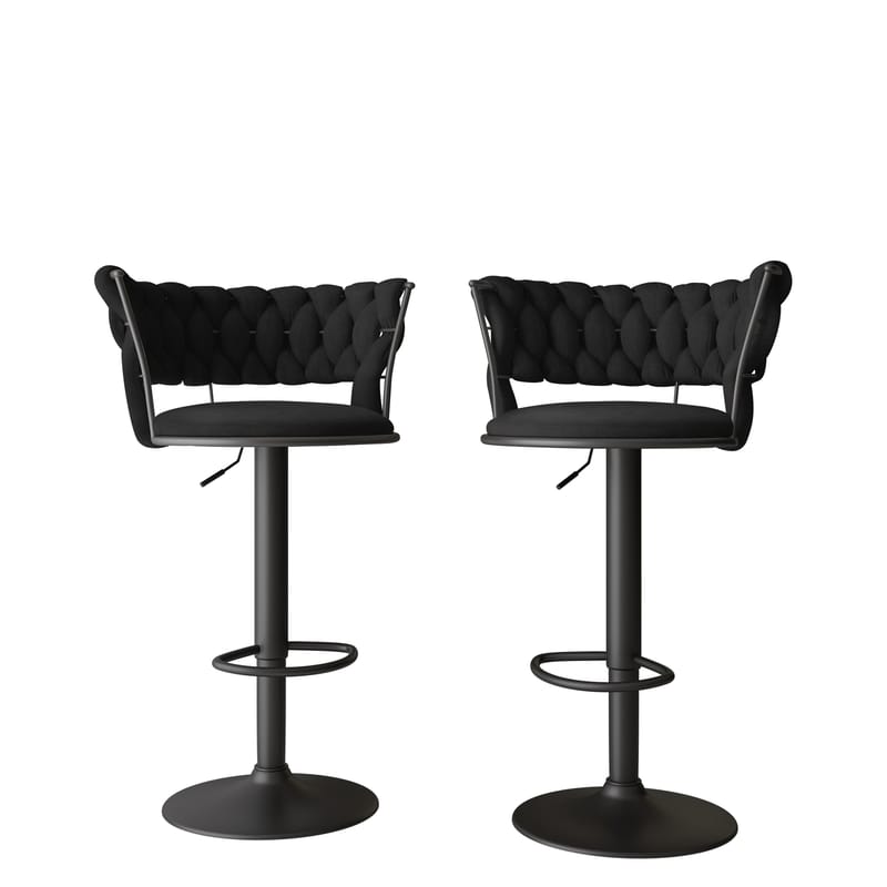 Garrick Barstol 76 cm 2-pakning, Svart