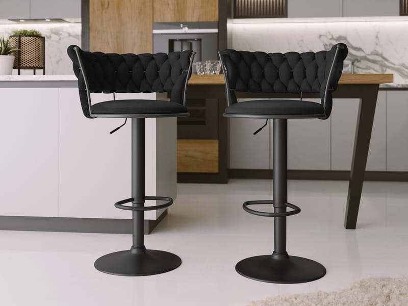 Garrick Barstol 76 cm 2-pakning - Svart - Husholdning - Bar & vin - Barmøbler