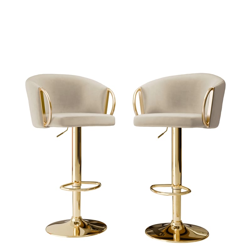 Garrick Barstol 84 cm 2-pakning, Beige