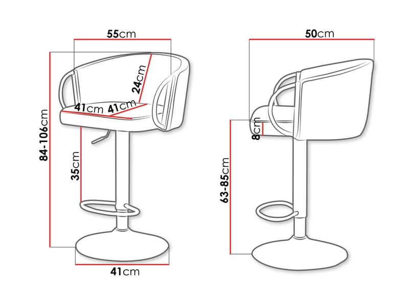 Garrick Barstol 84 cm 2-pakning - Beige - Husholdning - Bar & vin - Barmøbler