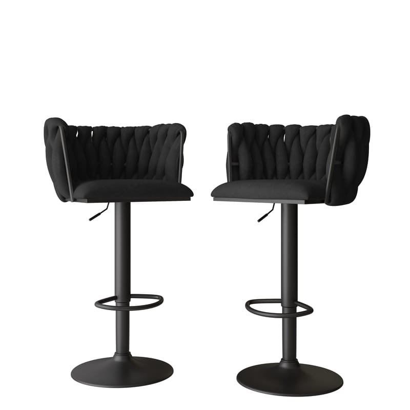 Garrick Barstol 85 cm 2-pakning, Svart