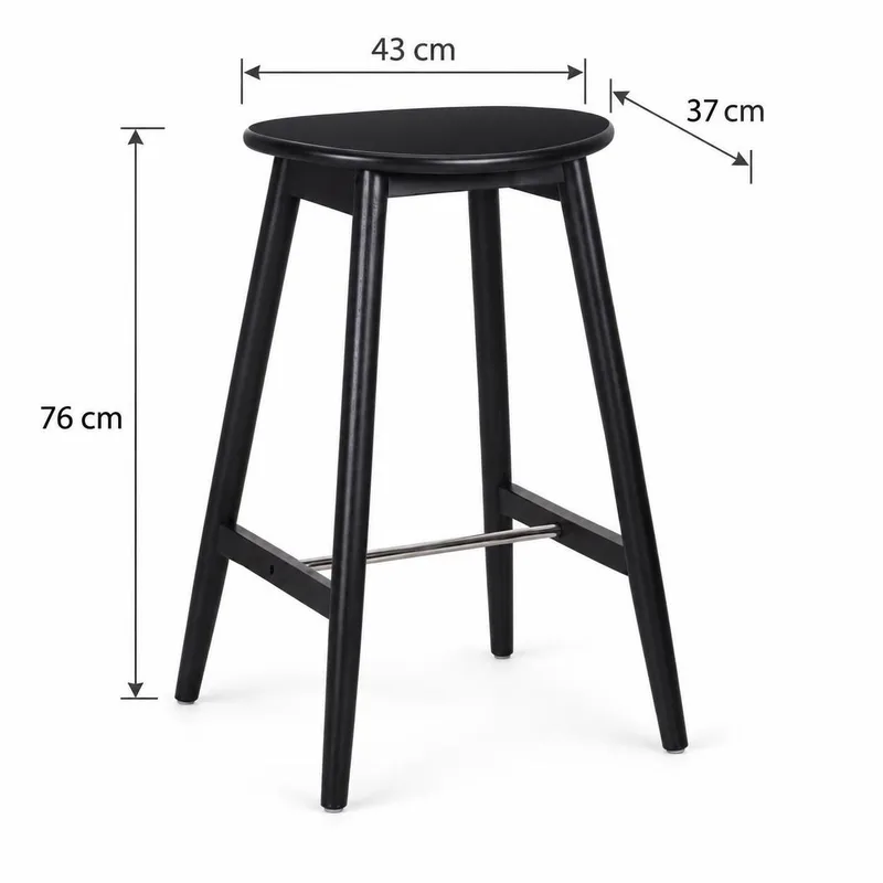 Norden Barstol 76 cm - Svart - Husholdning - Bar & vin - Barmøbler