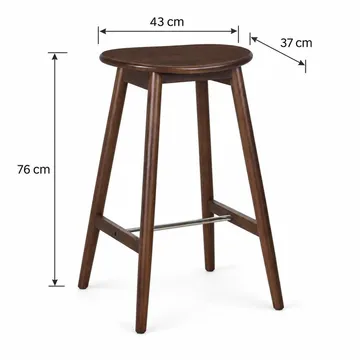 Norden Barstol 76 cm - Valnøtt - Husholdning - Bar & vin - Barmøbler