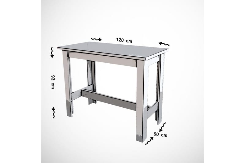 Saylors Bord 120 cm - Eik - Husholdning - Bar & vin - Barmøbler