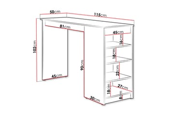 Torvik Barbord 50x115 cm - Beige - Husholdning - Bar & vin - Barmøbler