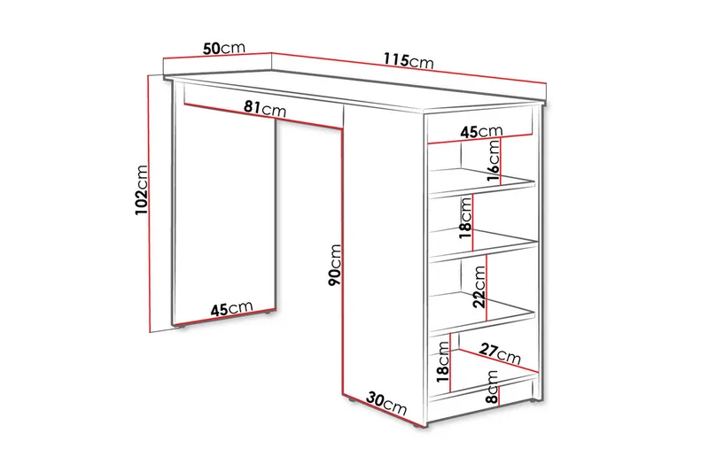 Torvik Barbord 50x115 cm - Beige - Husholdning - Bar & vin - Barmøbler