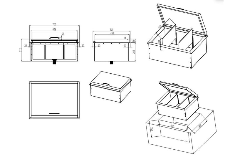 Built-in Isbeholder 70 cm - Myoutdoorkitchen - Husholdning - Bar & vin - Vintilbehør - Isbøtte & vinkjøler