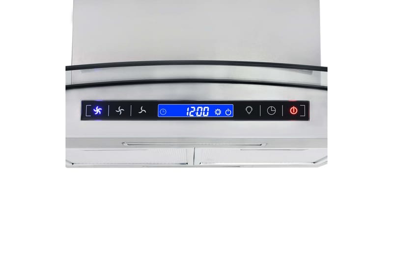 Kjøkkenvifte LCD berøringssensor 90 cm 756 m³/t LED - Fritthengende ventilator