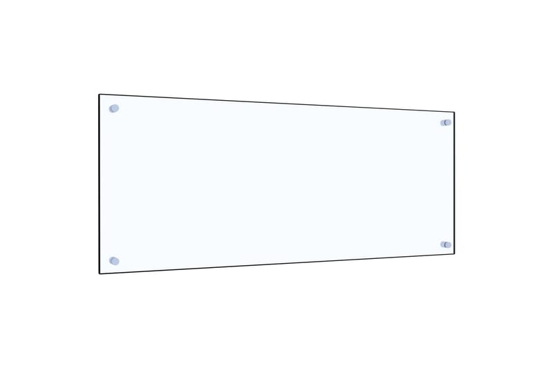 Kjøkkenplate gjennomsiktig 100x40 cm herdet glass - Gjennomsiktig - Tilbehør kjøkkenvifte & kjøkkenventilator