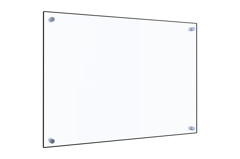 Kjøkkenplate gjennomsiktig 70x50 cm herdet glass - Gjennomsiktig - Tilbehør kjøkkenvifte & kjøkkenventilator