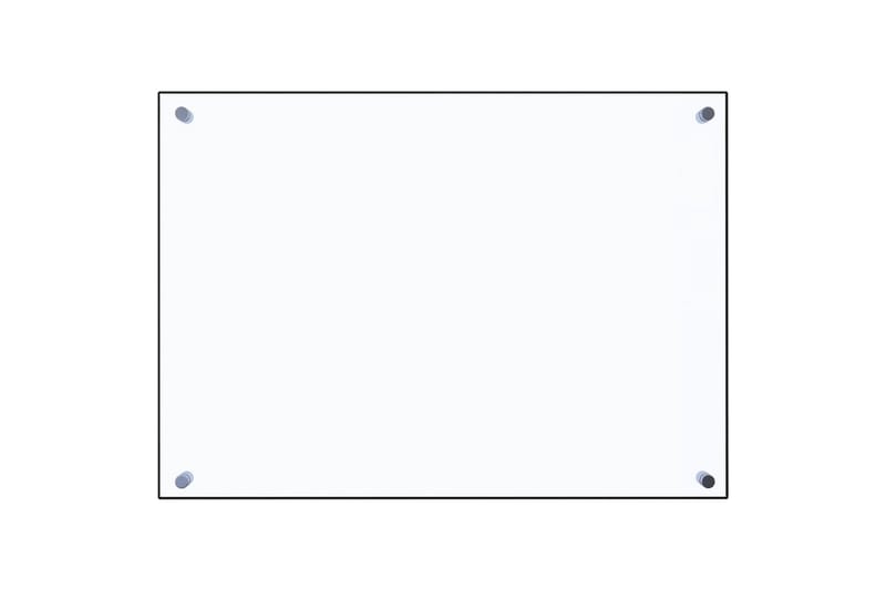 Kjøkkenplate gjennomsiktig 70x50 cm herdet glass - Gjennomsiktig - Tilbehør kjøkkenvifte & kjøkkenventilator