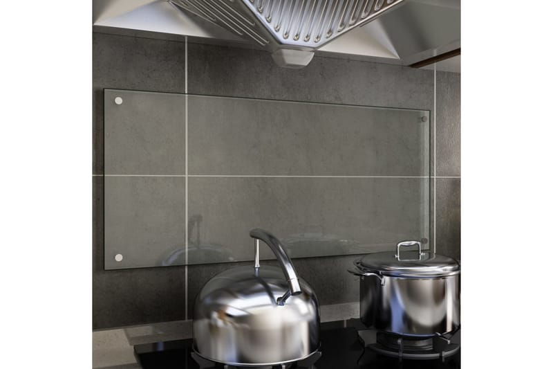 Kjøkkenplate gjennomsiktig 90x40 cm herdet glass - Gjennomsiktig - Husholdning - Hvitevarer - Kjøkkenvifte & kjøkkenventilator - Tilbehør kjøkkenvifte & kjøkkenventilator