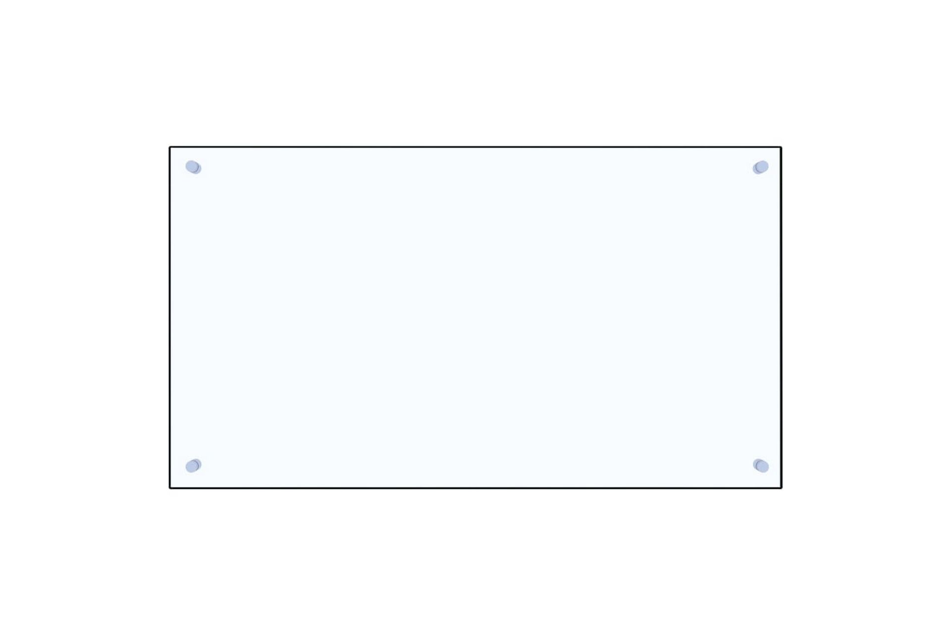 Kjøkkenplate gjennomsiktig 90x50 cm herdet glass - Gjennomsiktig - Husholdning - Hvitevarer - Kjøkkenvifte & kjøkkenventilator - Tilbehør kjøkkenvifte & kjøkkenventilator