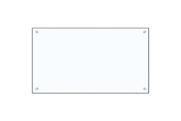 Kjøkkenplate gjennomsiktig 90x50 cm herdet glass - Gjennomsiktig - Husholdning - Hvitevarer - Kjøkkenvifte & kjøkkenventilator - Tilbehør kjøkkenvifte & kjøkkenventilator