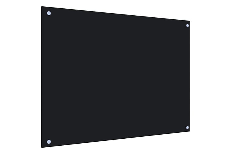 Kjøkkenplate svart 80x60 cm herdet glass - Husholdning - Hvitevarer - Kjøkkenvifte & kjøkkenventilator - Tilbehør kjøkkenvifte & kjøkkenventilator