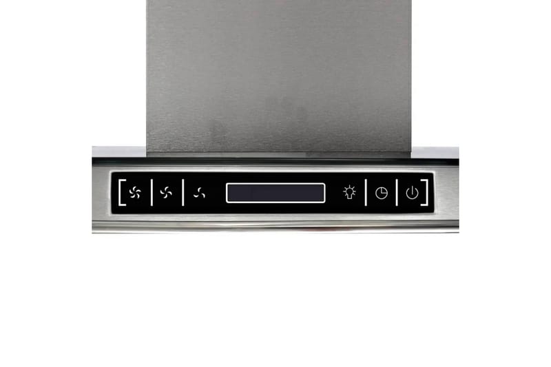 Kjøkkenvifte med LCD-skjerm fritthengende - Silver - Kjøkkenvifte kullfilter