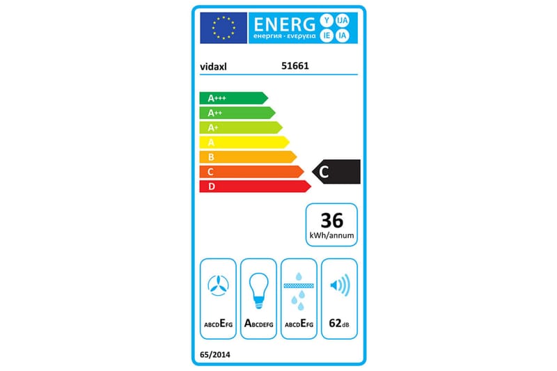 Vegghengt kjøkkenvifte 60 cm rustfritt stål herdet glass søl - Silver - Veggmontert ventilator