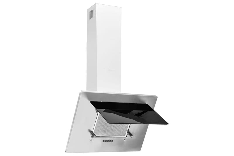 Vegghengt kjøkkenvifte 60 cm rustfritt stål herdet glass søl - Silver - Husholdning - Hvitevarer - Kjøkkenvifte & kjøkkenventilator - Veggmontert ventilator