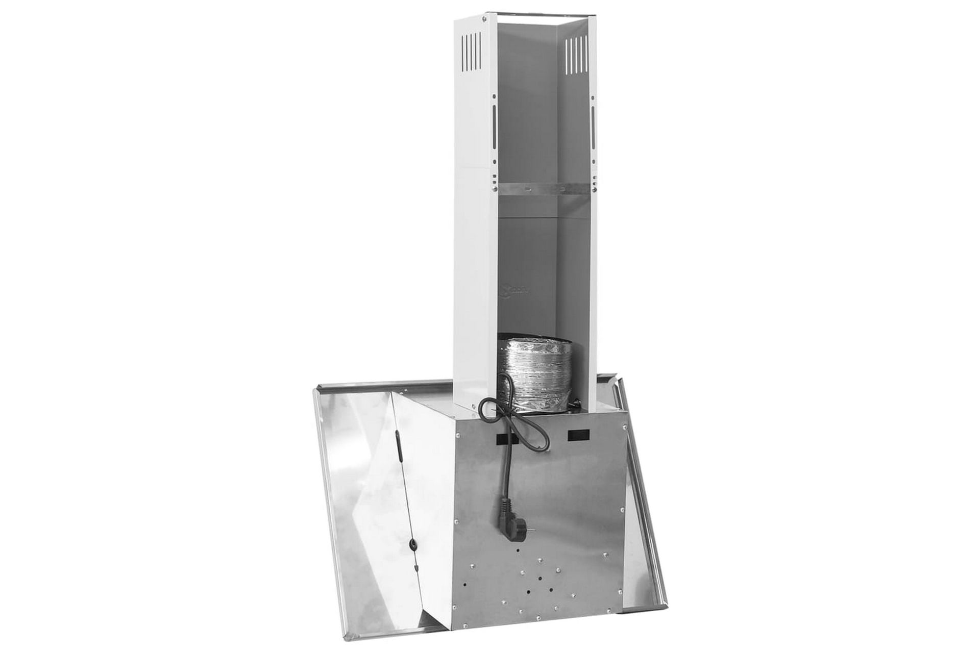 Vegghengt kjøkkenvifte 60 cm rustfritt stål herdet glass søl - Silver - Husholdning - Hvitevarer - Kjøkkenvifte & kjøkkenventilator - Veggmontert ventilator
