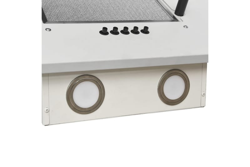 Vegghengt kjøkkenvifte 60 cm rustfritt stål og herdet glass - Hvit - Husholdning - Hvitevarer - Kjøkkenvifte & kjøkkenventilator - Veggmontert ventilator