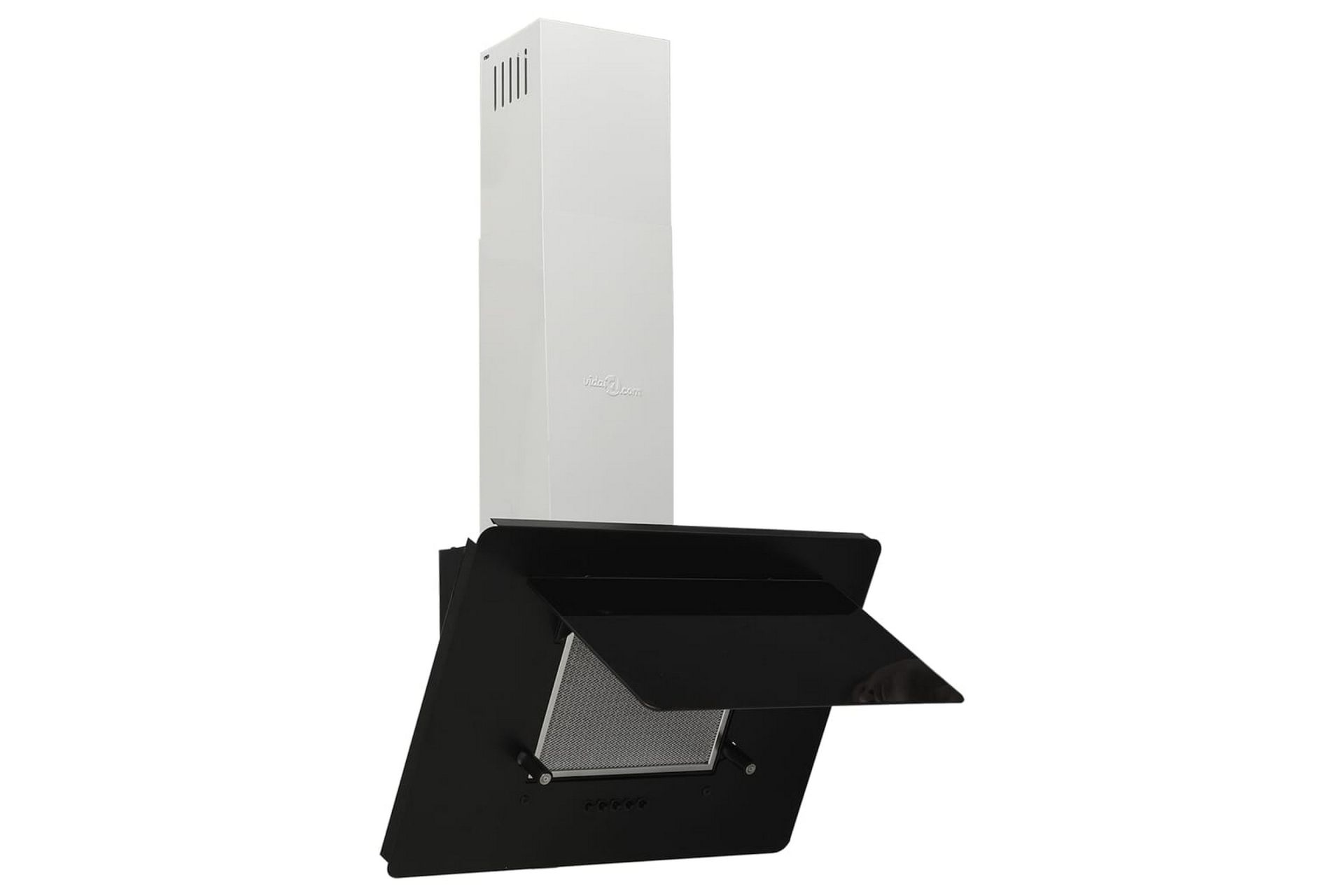 Vegghengt kjøkkenvifte 60 cm rustfritt stål og herdet glass - Svart - Husholdning - Hvitevarer - Kjøkkenvifte & kjøkkenventilator - Veggmontert ventilator