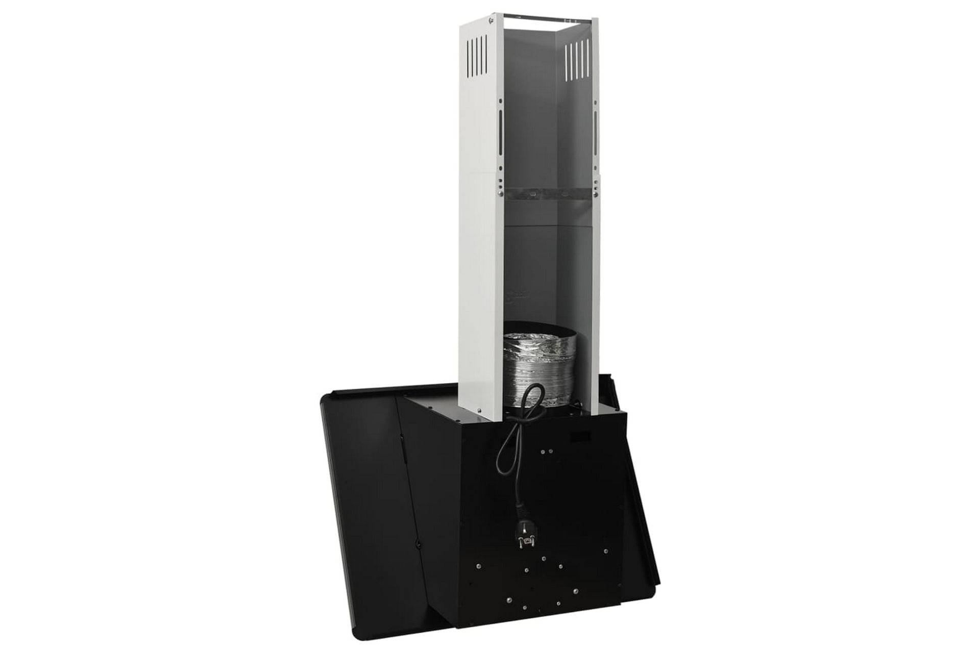 Vegghengt kjøkkenvifte 60 cm rustfritt stål og herdet glass - Svart - Husholdning - Hvitevarer - Kjøkkenvifte & kjøkkenventilator - Veggmontert ventilator
