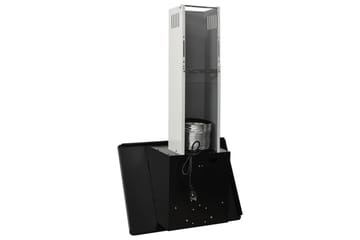 Vegghengt kjøkkenvifte 60 cm rustfritt stål og herdet glass - Svart - Husholdning - Hvitevarer - Kjøkkenvifte & kjøkkenventilator - Veggmontert ventilator