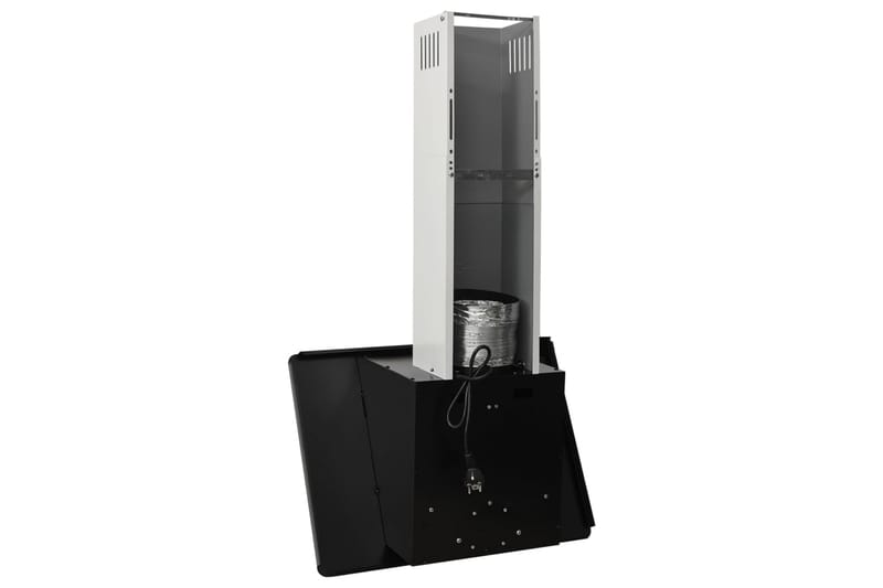 Vegghengt kjøkkenvifte 60 cm rustfritt stål og herdet glass - Svart - Husholdning - Hvitevarer - Kjøkkenvifte & kjøkkenventilator - Veggmontert ventilator