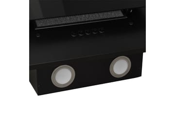 Vegghengt kjøkkenvifte 60 cm rustfritt stål og herdet glass - Svart - Husholdning - Hvitevarer - Kjøkkenvifte & kjøkkenventilator - Veggmontert ventilator