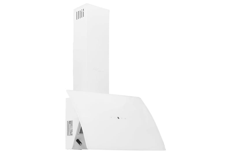 Vegghengt kjøkkenvifte 60 cm stål og herdet glass hvit - Hvit - Veggmontert ventilator