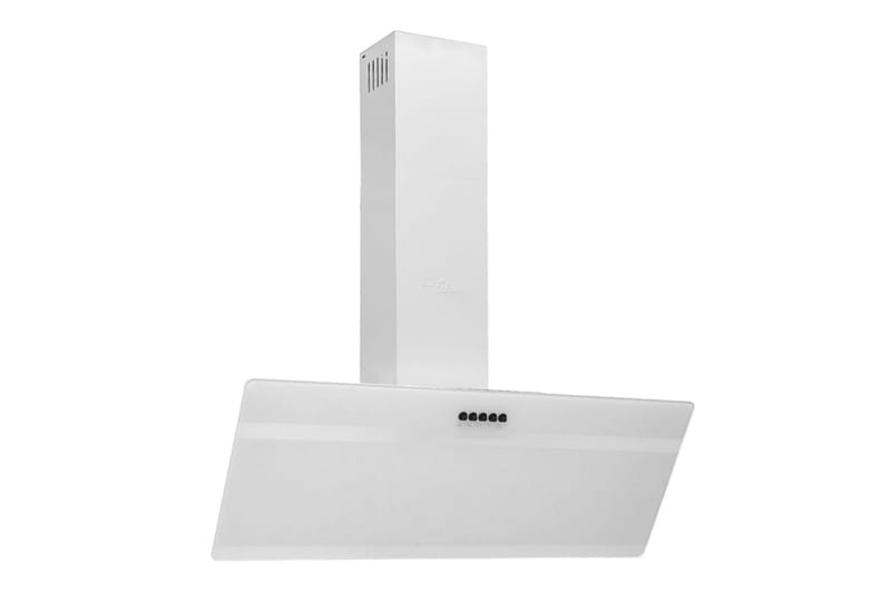 Vegghengt kjøkkenvifte 90 cm stål og herdet glass hvit - Hvit - Husholdning - Hvitevarer - Kjøkkenvifte & kjøkkenventilator - Veggmontert ventilator
