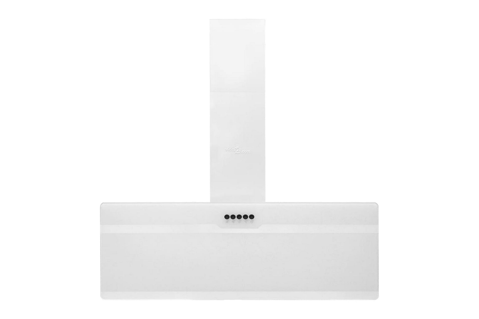 Vegghengt kjøkkenvifte 90 cm stål og herdet glass hvit - Hvit - Husholdning - Hvitevarer - Kjøkkenvifte & kjøkkenventilator - Veggmontert ventilator