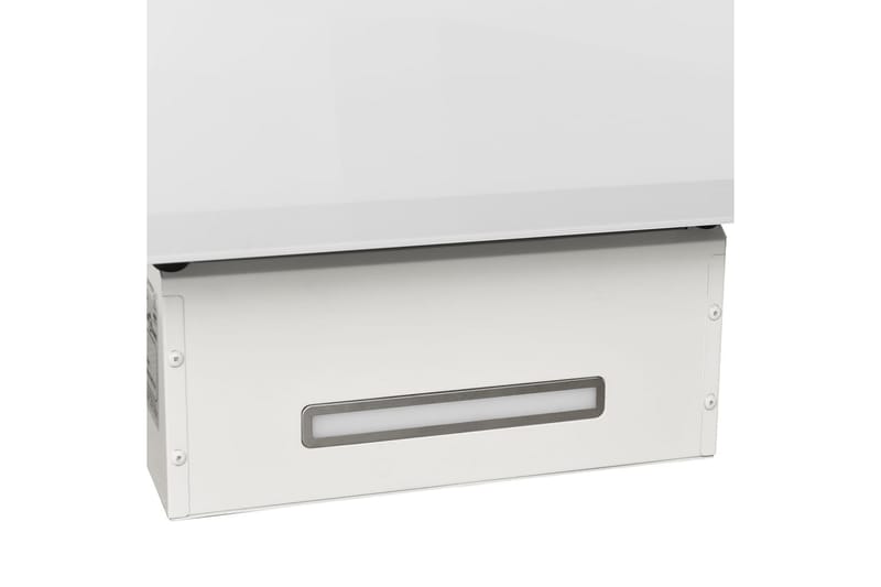 Vegghengt kjøkkenvifte 90 cm stål og herdet glass hvit - Hvit - Husholdning - Hvitevarer - Kjøkkenvifte & kjøkkenventilator - Veggmontert ventilator