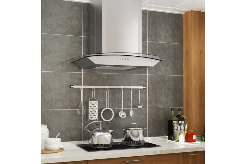 Veggmontert kjøkkenvifte 60 cm rustfritt stål 756 m³/t LED - Husholdning - Hvitevarer - Kjøkkenvifte & kjøkkenventilator - Veggmontert ventilator