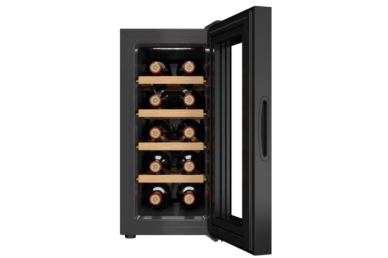 Vinkjøler for 10 flasker med LED-belysning - Husholdning - Hvitevarer - Kjøleskap & fryser - Kjøleskap - Vinkjøler