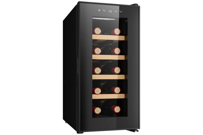 Vinkjøler for 10 flasker med LED-belysning - Husholdning - Hvitevarer - Kjøleskap & fryser - Kjøleskap - Vinkjøler