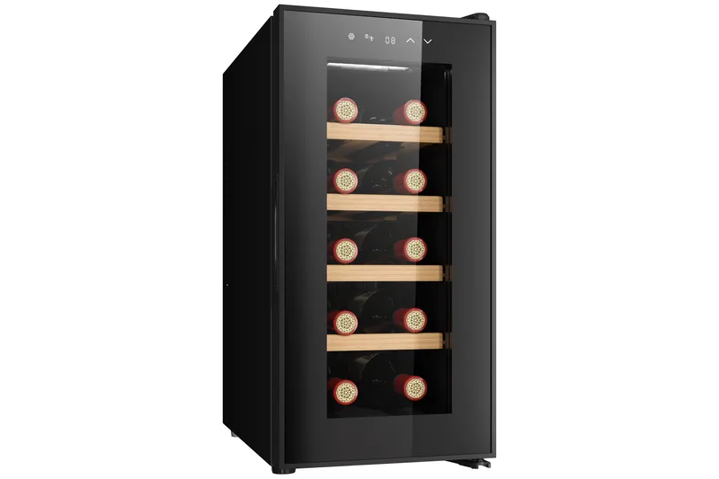 Vinkjøler for 10 flasker med LED-belysning - Husholdning - Hvitevarer - Kjøleskap & fryser - Kjøleskap - Vinkjøler
