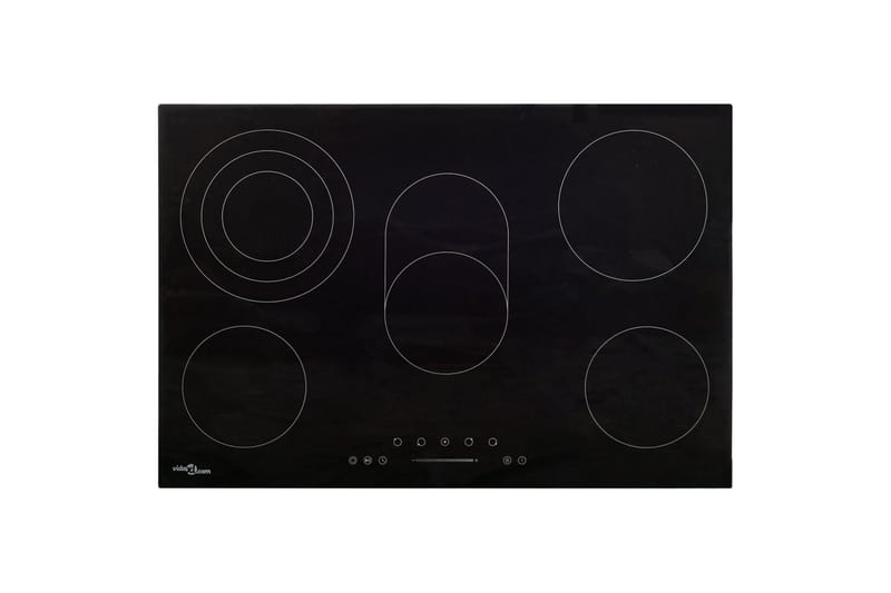 Keramisk platetopp 5 kokesoner berøringskontroll 90cm 8500 W - Glasskeramisk kokeplate
